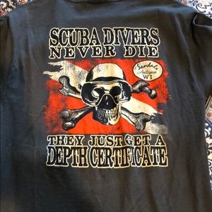Scuba diver t shirt new